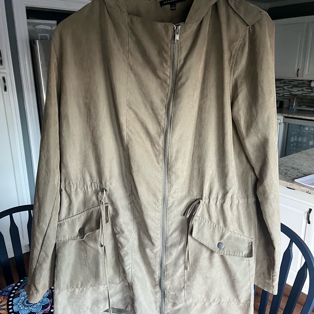 Staccato Olive Green Hooded Jacket